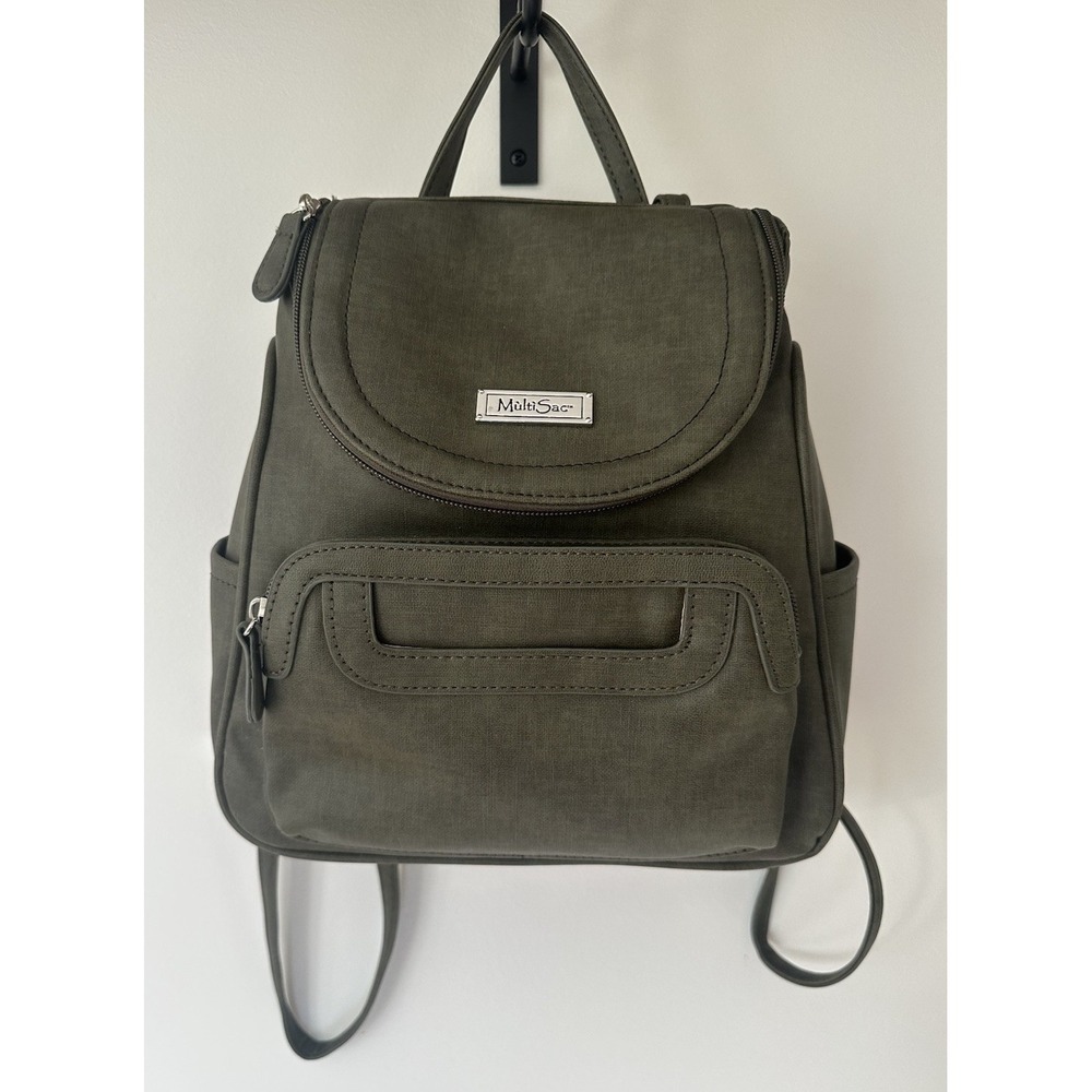 Multisac Bag Backpack Green Multiple Compartments… - image 1